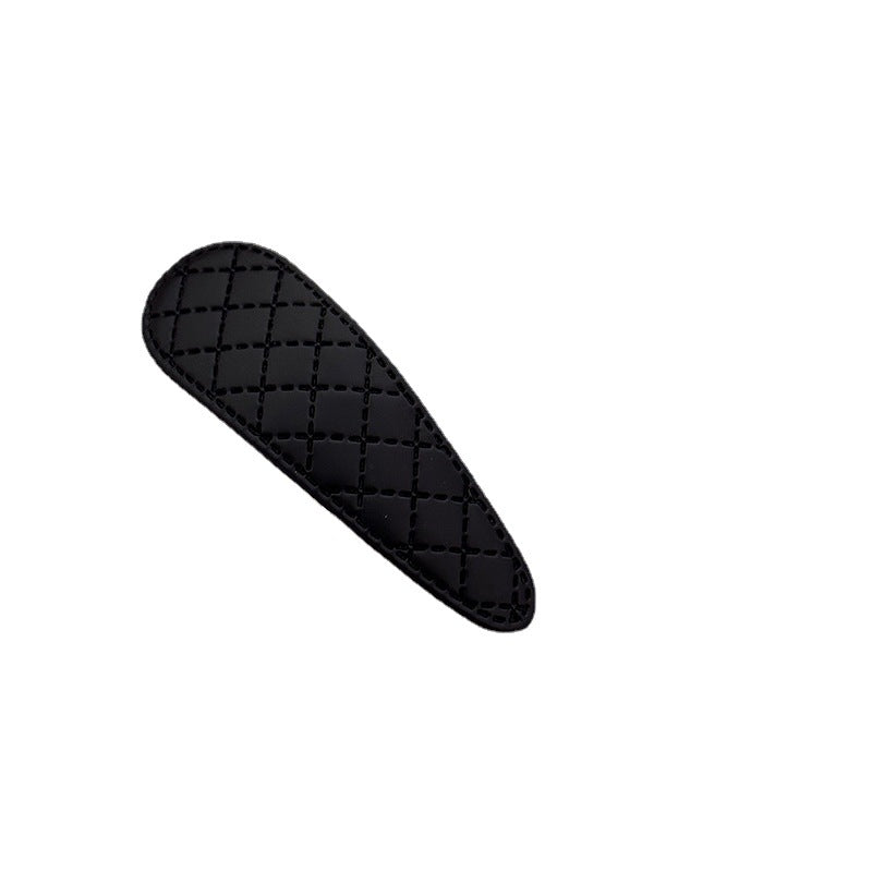 Classic Korean Style Simple All-match Diamond Plaid Fabric Edge Bang Hairpin Hair Accessories A Pair Of Hairclips Broken