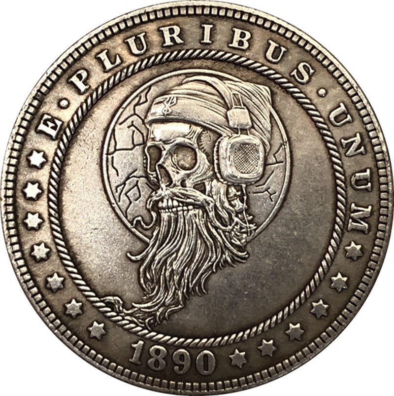 38MM Antique Silver Coin Crafts