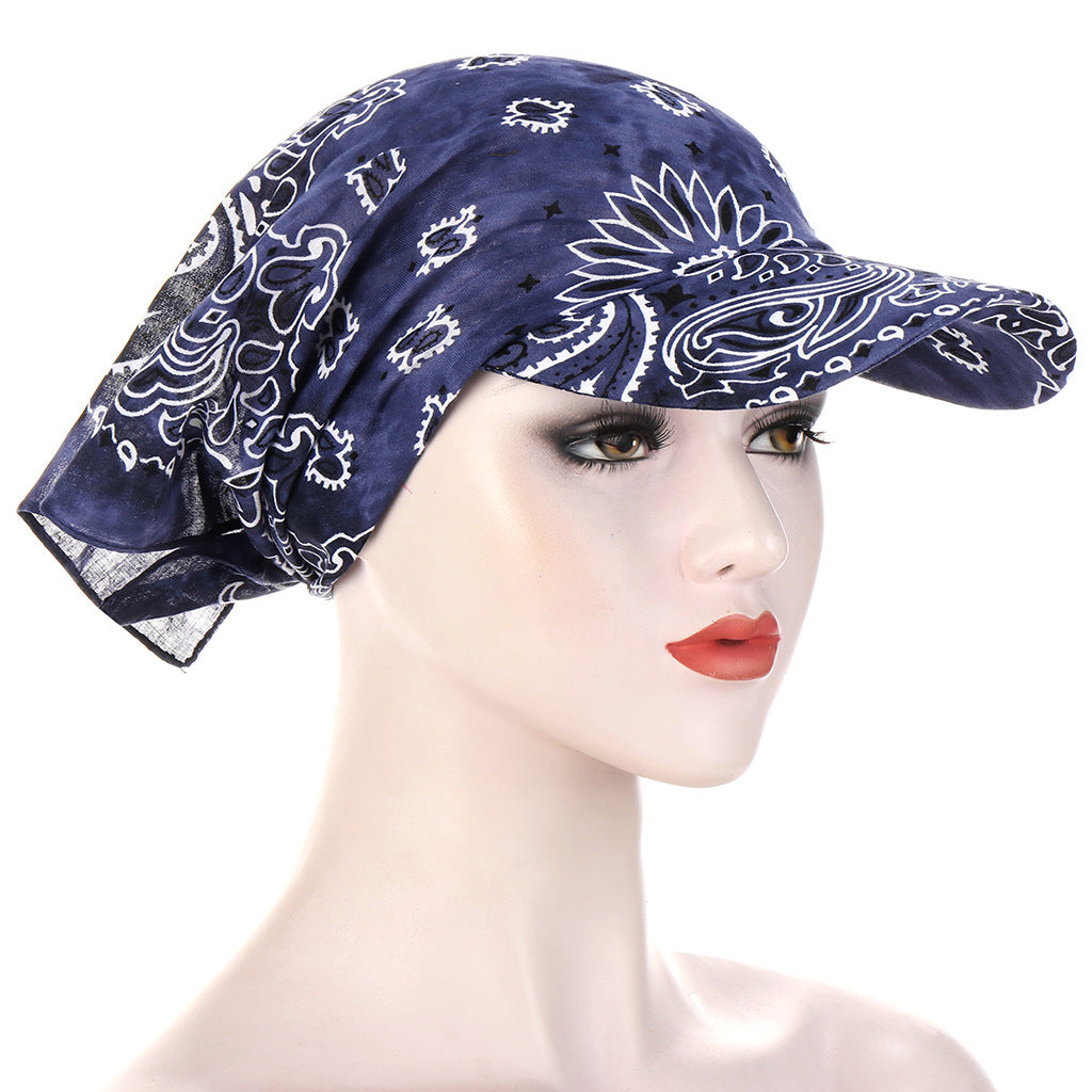 European And American Classic Multi-color Cashew Tie-dye Turban Hat