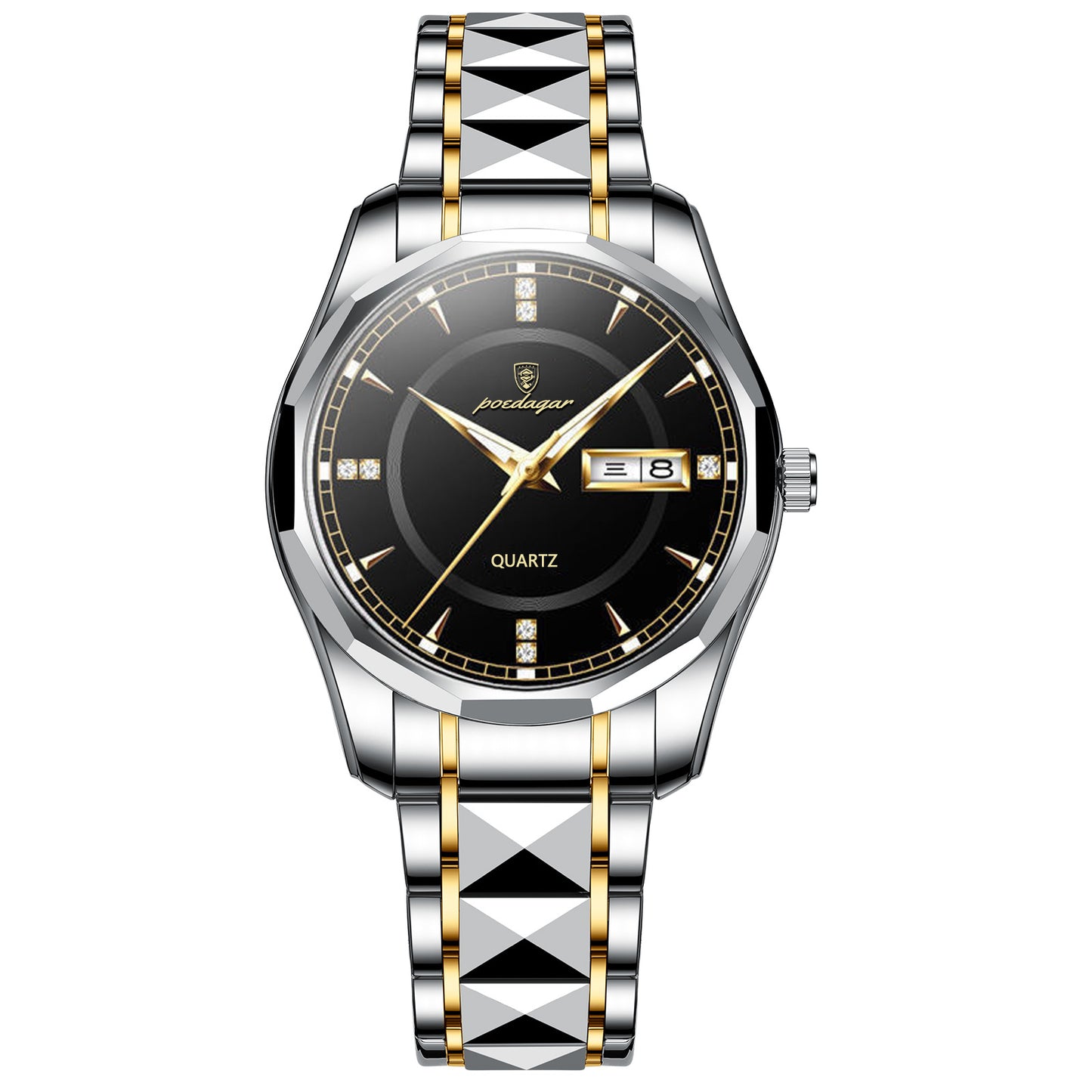 New Trendy Men's Watch Male Waterproof Tungsten Steel High-grade