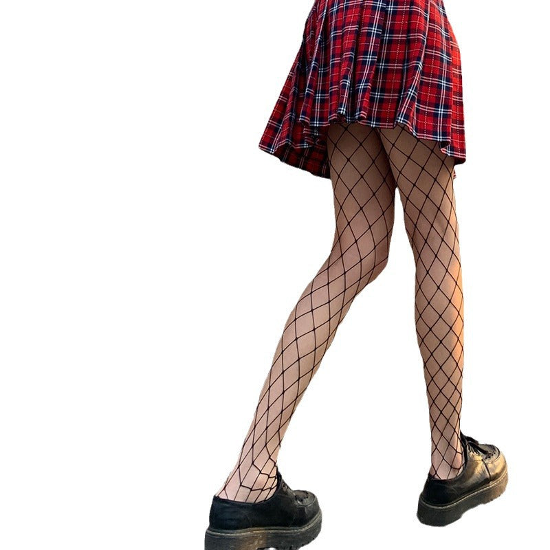 Black Silk Jk Polka Dot Superb Fleshcolor Pantynose