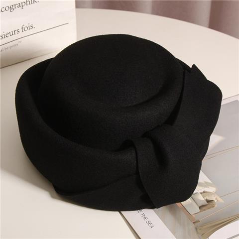 Wool Woolen Hat Fashion Bowknot Beret