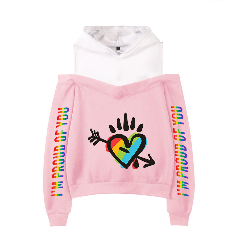 New Sexy Off-the-shoulder Hoodie For Women