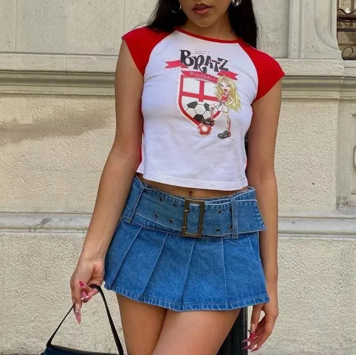 Retro Casual Sports Short Sleeve Slim T-shirt