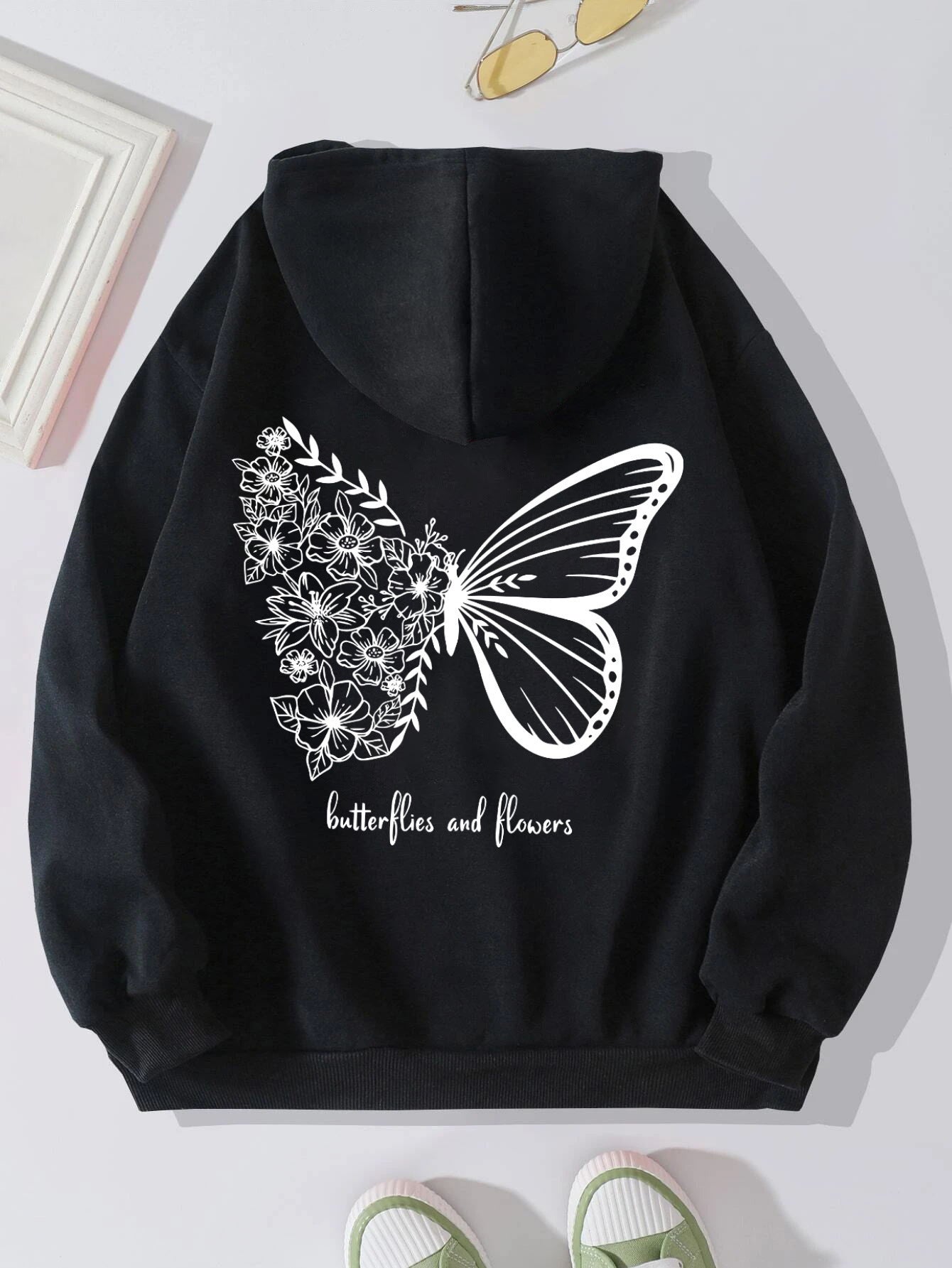 Butterfly Fashion Personlig Print Dame Sweater