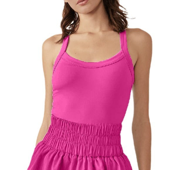 Women's Sports Tight One-piece High Waist Anti-exposure Jumpsuit