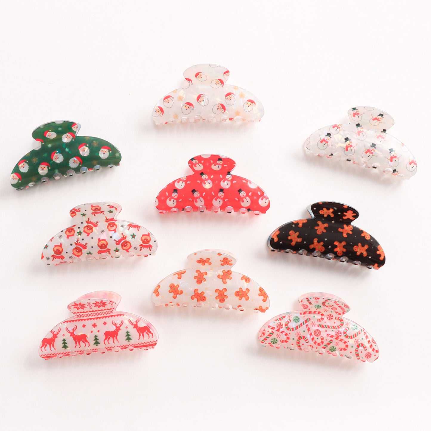 Christmas Themed Atmospheric Colorful Shark Hair Clip