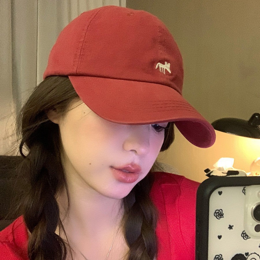 Embroidered Fox Baseball Hat For Men And Women