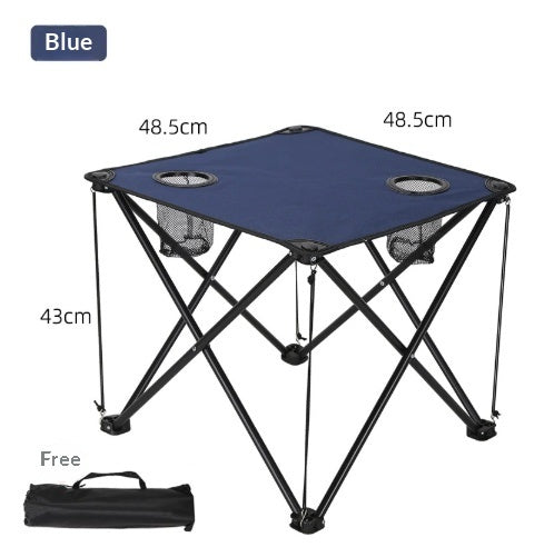 Outdoor Folding Table And Chair Set Made From Waterproof Oxford Fabricperfect For Camping Barbecues Sketching And Fishing