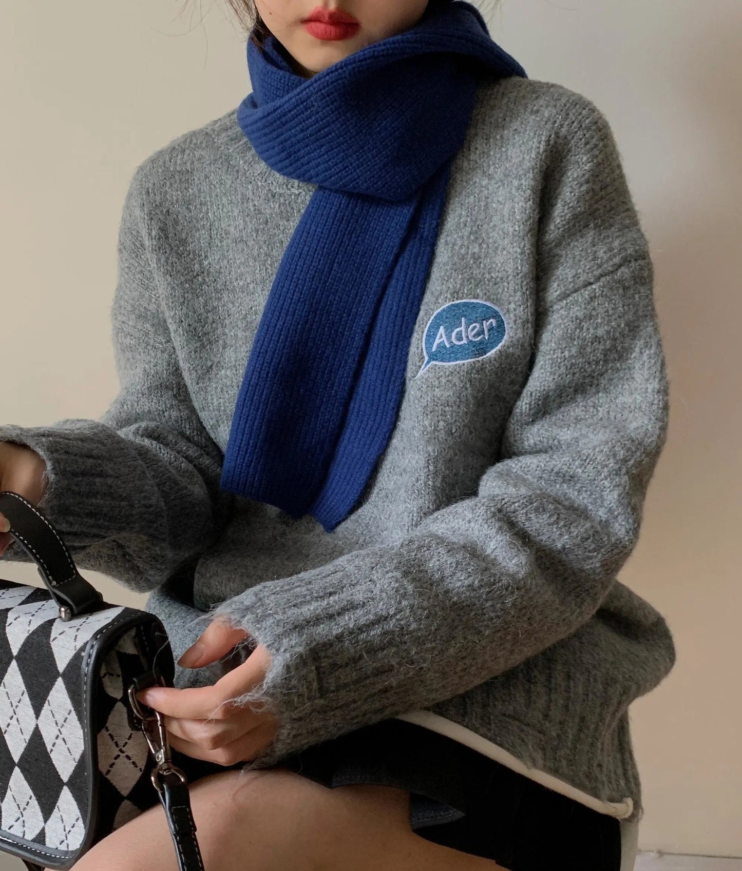 American-style Embroidered Soft Glutinous Sweater
