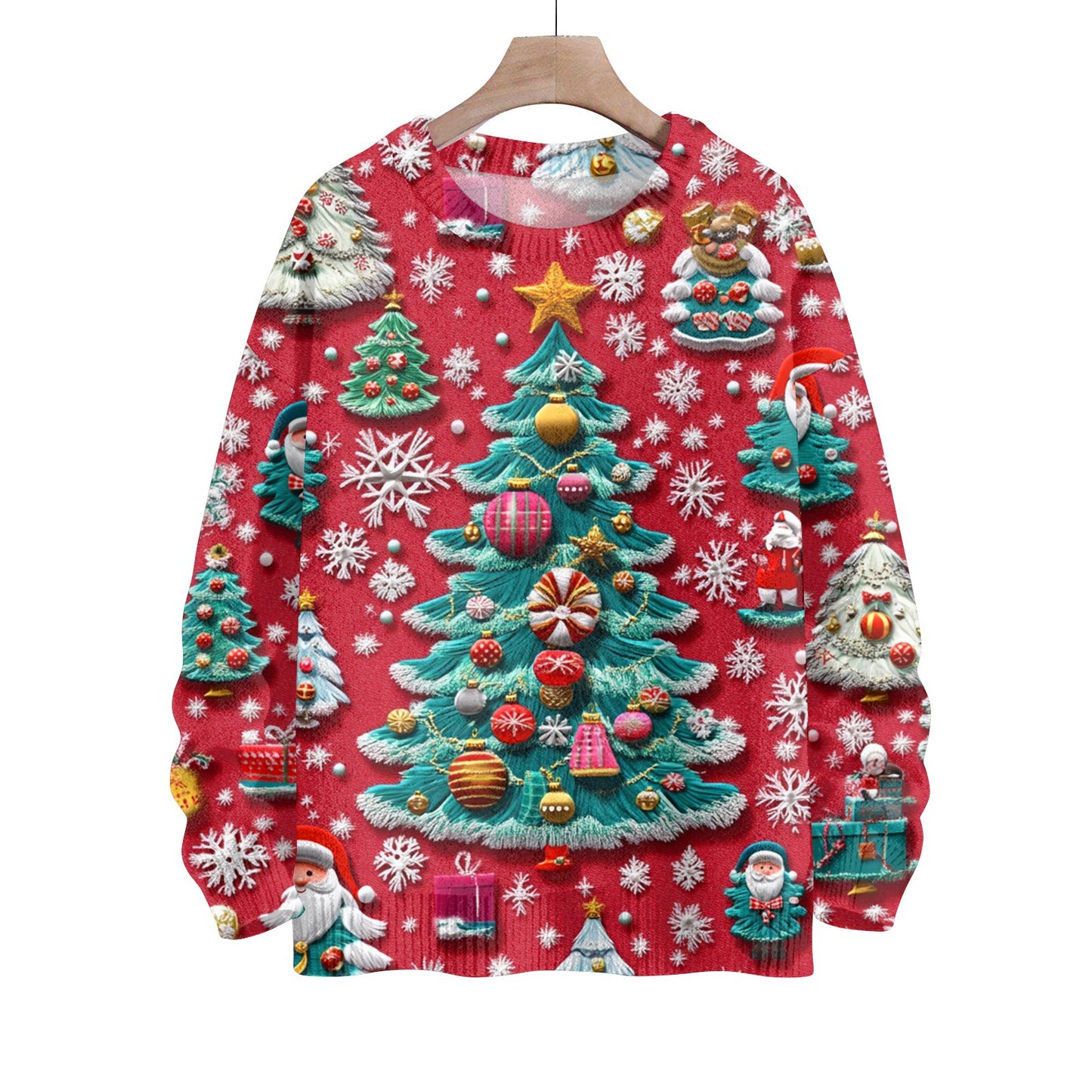 Digital Printing Men's And Women's Round Neck Sweater 3D