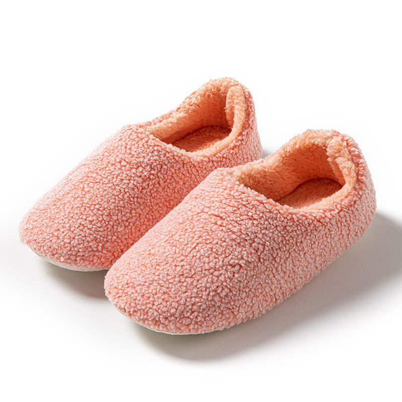 Furry Interior Home Women's Warm Four Seasons Confinement Cotton Slippers