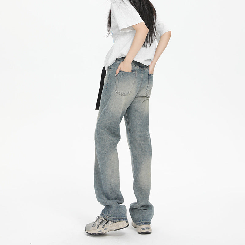 Women's Loose Drooping Wide Leg Mop Pants