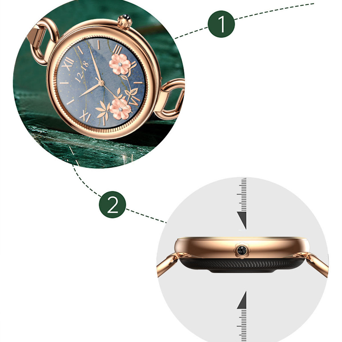 Heart Rate Physiological Cycle Monitoring Fashion Smart Watch