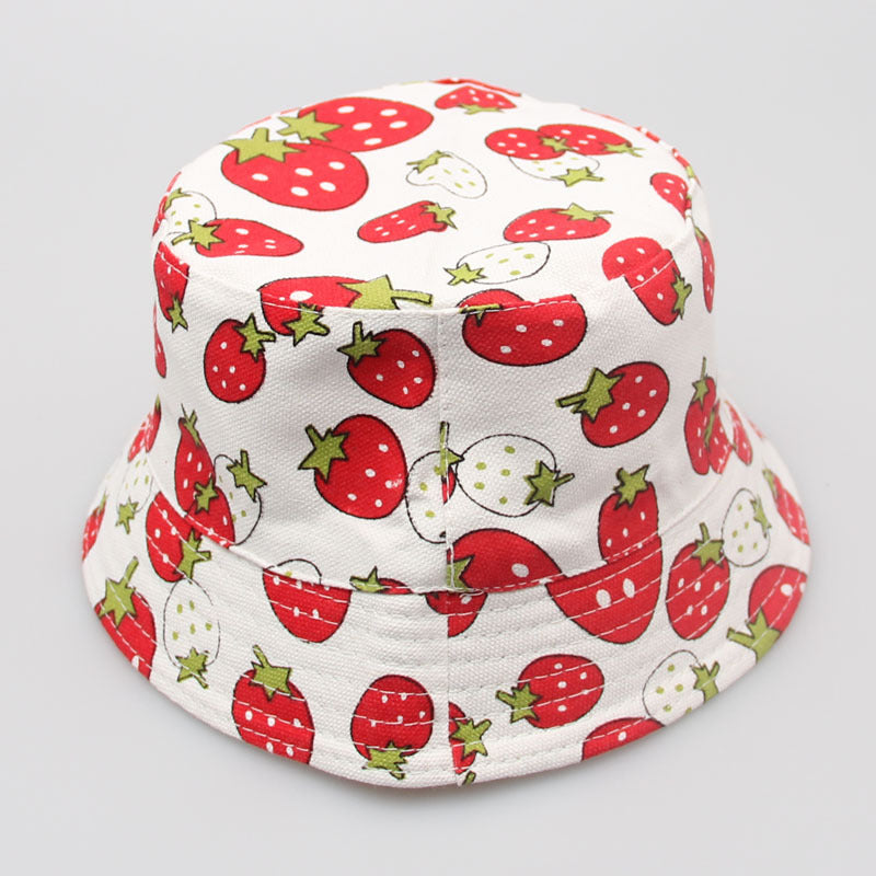 New Children's Flower Sun Casual Bucket Hat