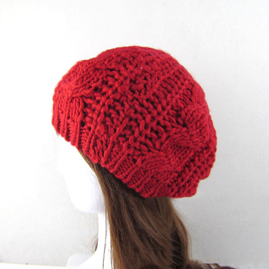Outdoor Warm Ear Protection Wool Knitted Hat
