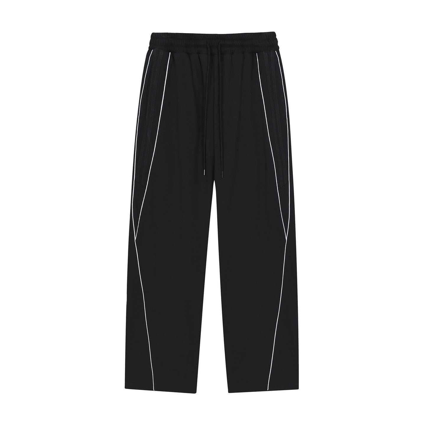 Men's Loose-Fit Cardigan With Reflective Stripes Sports Suit