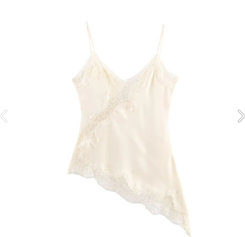 Fashionable, Chic, Sexy Lace Asymmetrical Dress