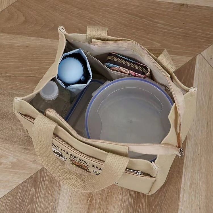 Canvas Handbag Carry Out Storage