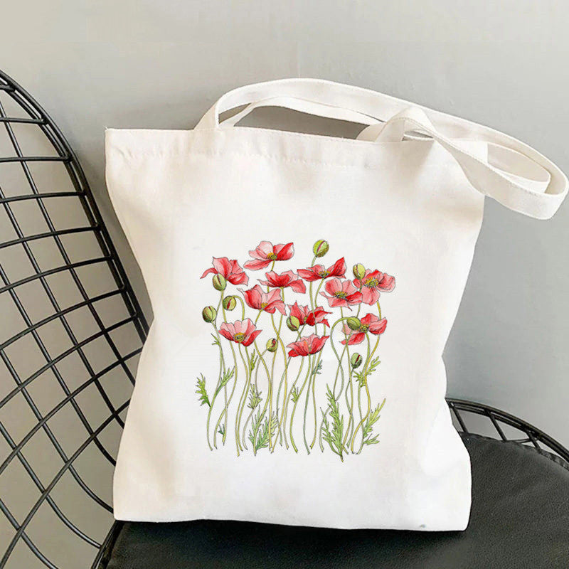 Printed Canvas Personalized One Shoulder Women's Fashionable Handbag