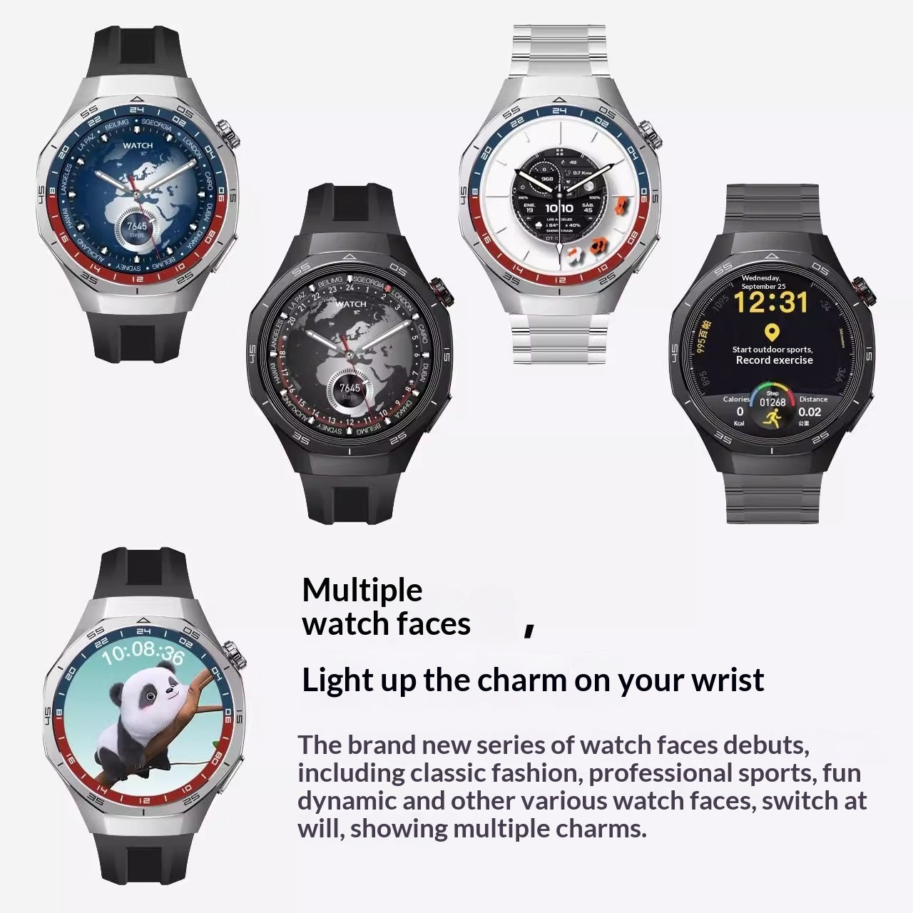 Aviation-grade Aluminum Alloy Smartwatch With Bluetooth Calling