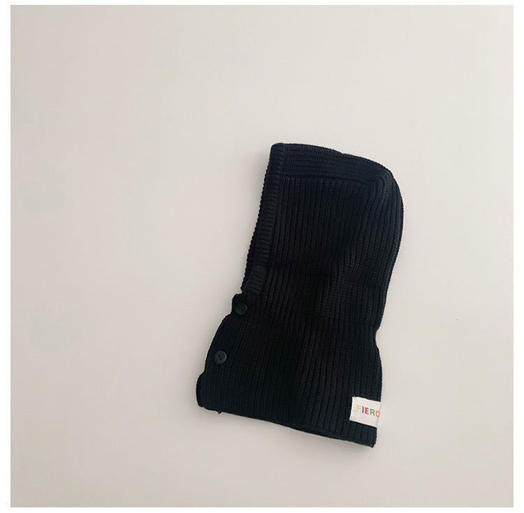 Winter Warm And Cute Children's Hat Scarf Integrated Hat