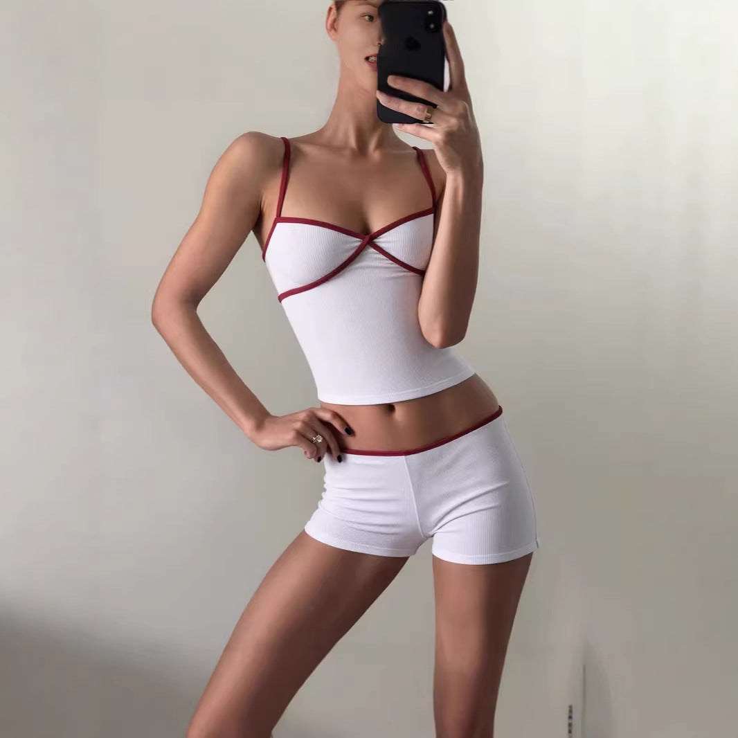 Womens Printed Figure-Hugging, Slimming Camisole Top
