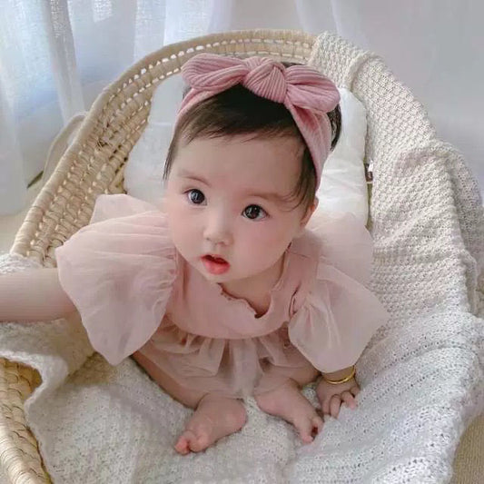 New Newborn Baby Bowknot Pullover Hat