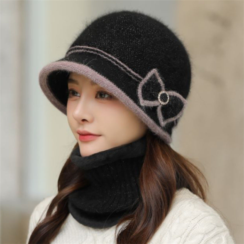 Ladies Rabbit Fur Beret Ladies Western Style Beautiful Hat