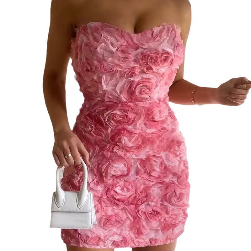 Fashion Women Floral Slim Fit Dress