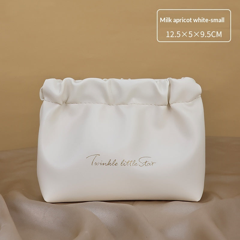 Large-capacity Cosmetic Bag With Dual Zippers
