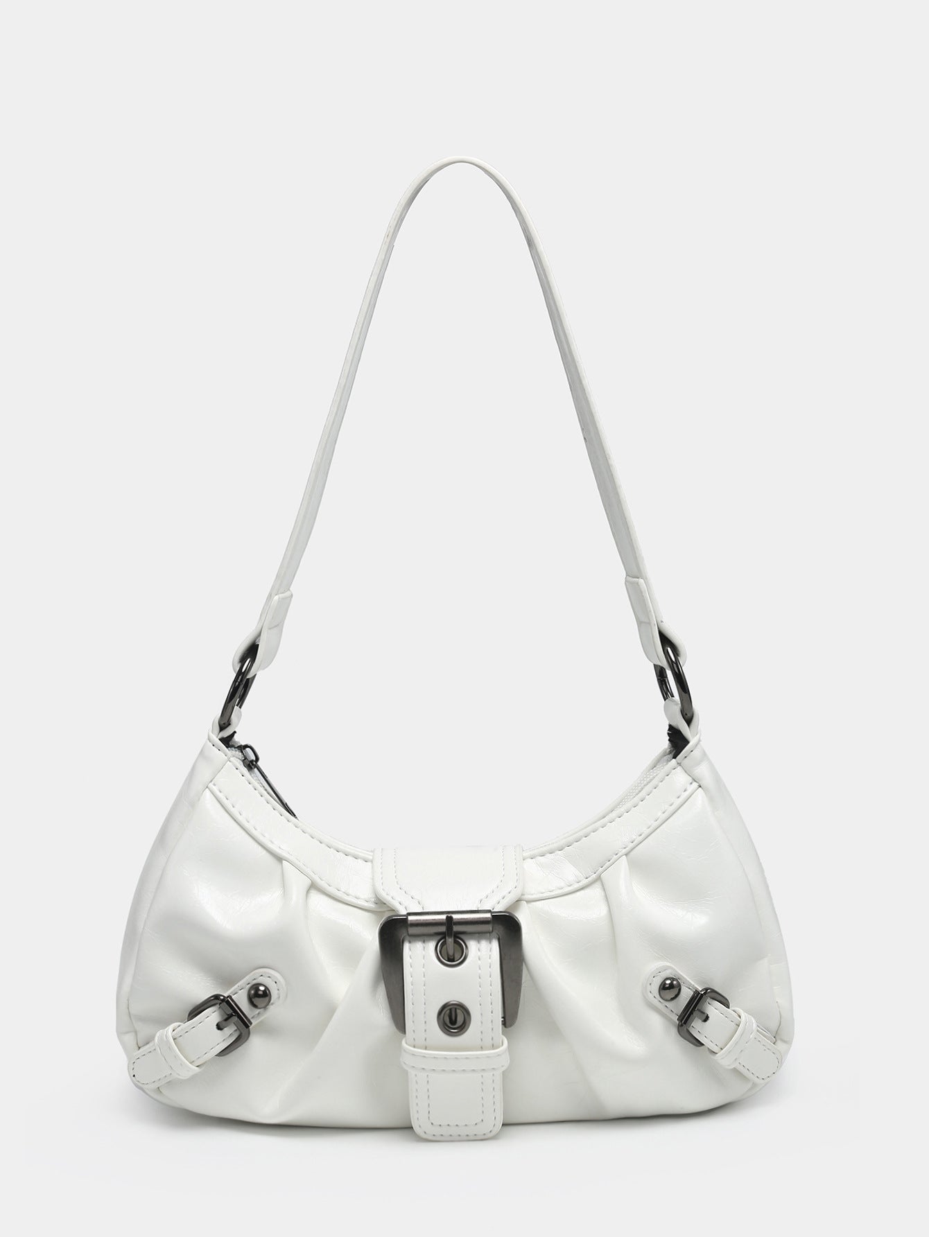 Women's Vintage Vintage Two-tone Leather Shoulder Bag