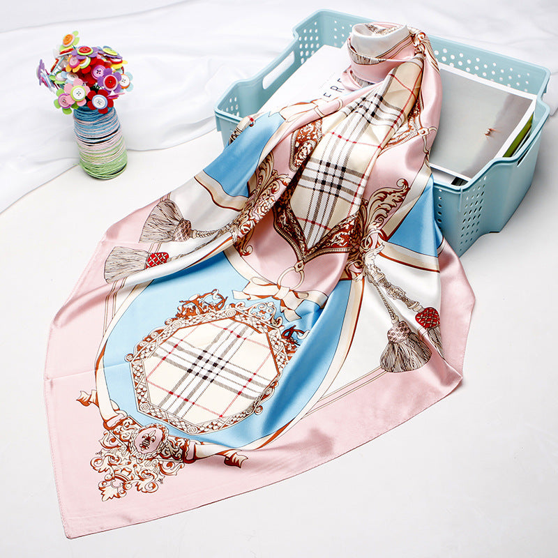 Women's 90cm Silk Like Bib Cashew Print