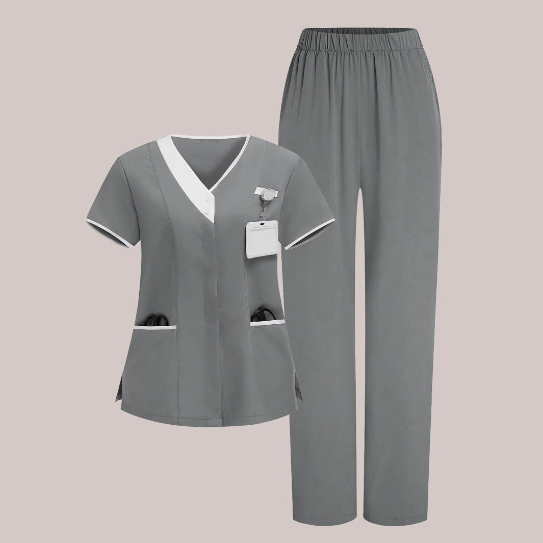New Womens Clothing Short Sleeve Sets Medical Scrubs And Workwear