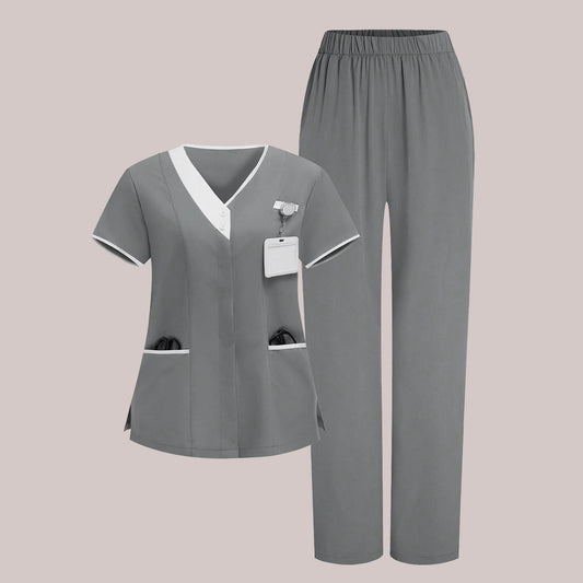 New Womens Clothing Short Sleeve Sets Medical Scrubs And Workwear