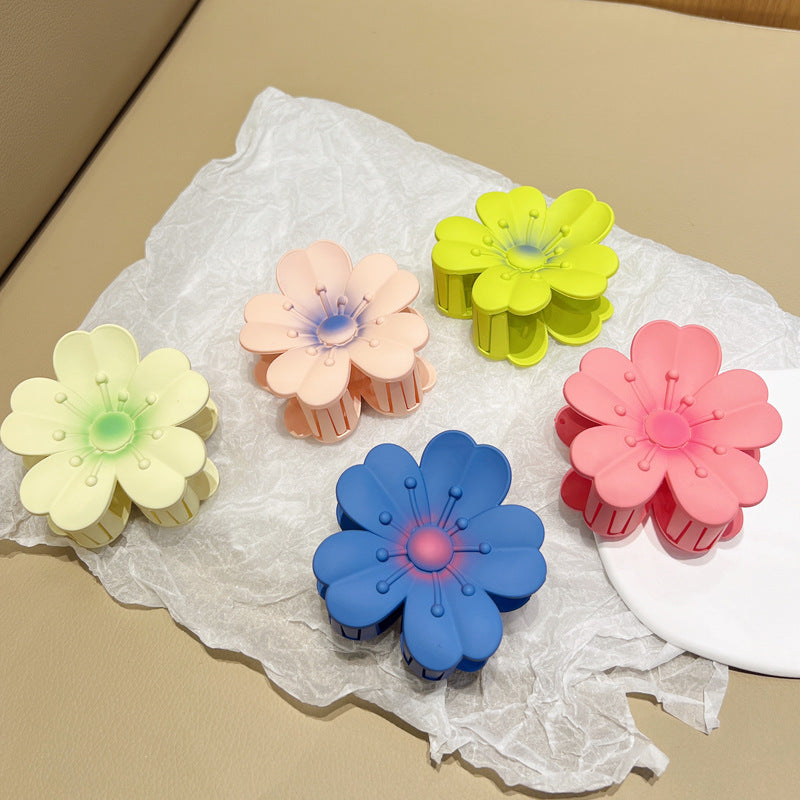 Matteret Store Æggeblomst Barrette Kvinder