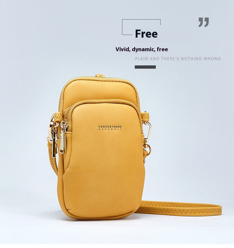 Fashion Simple Solid Color Crossbody Bag