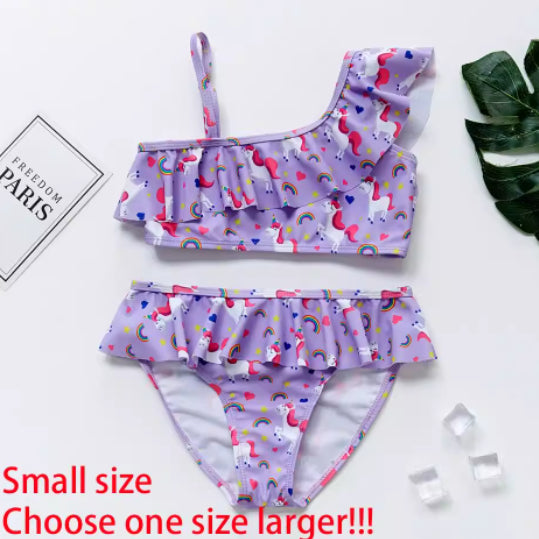 Two-piece Swimsuit Set Specially Designed For Girls And Children