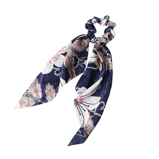Fashion Long Streamer Printed Fabric Tie Hair Accessory For Ponytail Tie-up Hair Top Cuft