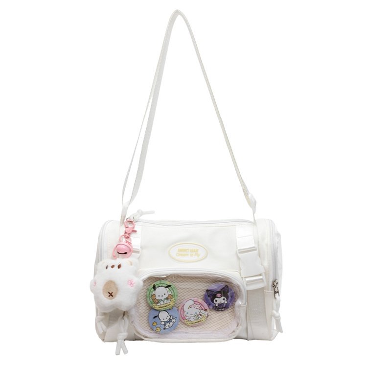 Preppy Style Cute Transparent Crossbody Bag