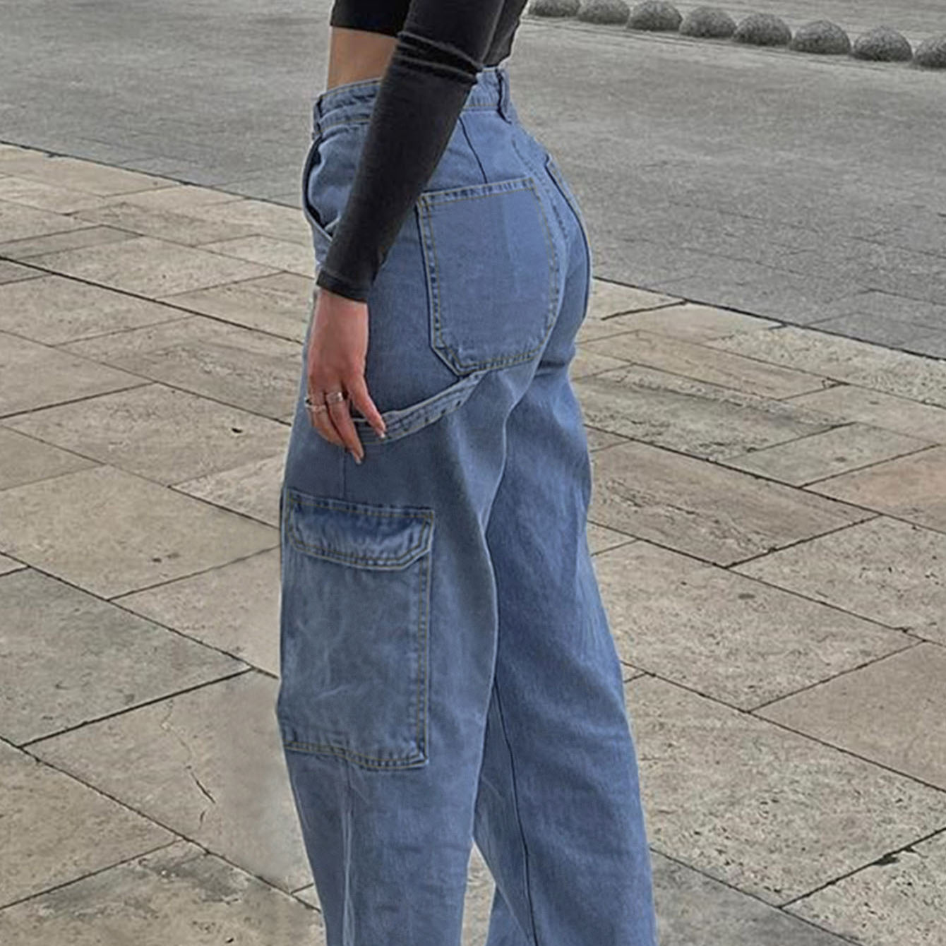 Damemode Personlighed All-match Lige Jeans