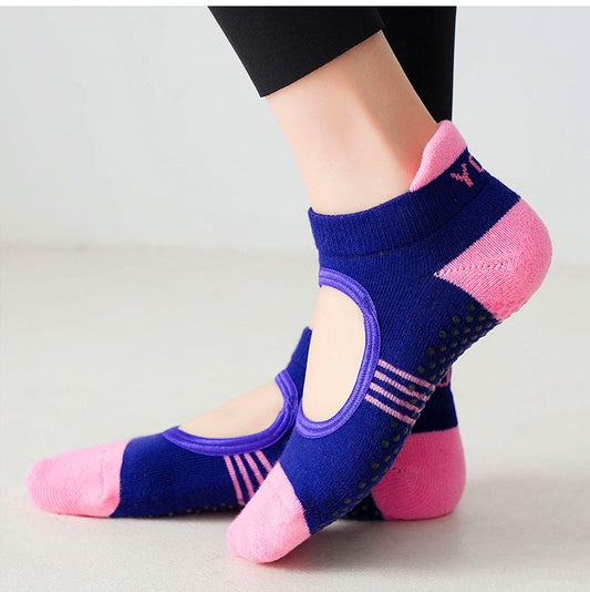 Towel Bottom Combed Cotton Yoga Sports Fitness Pilates Terry Socks
