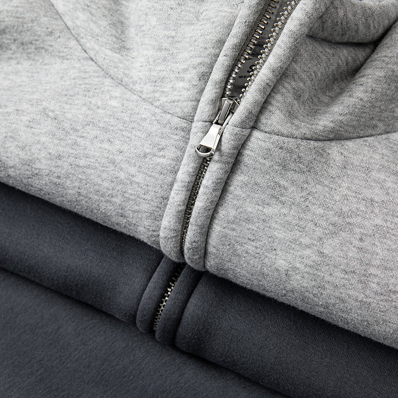 Loose And Versatile Plush Hooded Cardigan Sweater