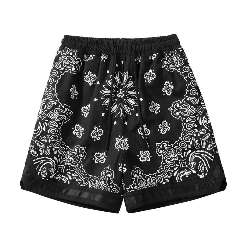High Street Cashew Floral Panel Military Lounge Shorts