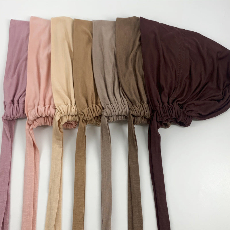 Bottom Hat Tube Scarf Modal Headband Elastic Adjustable