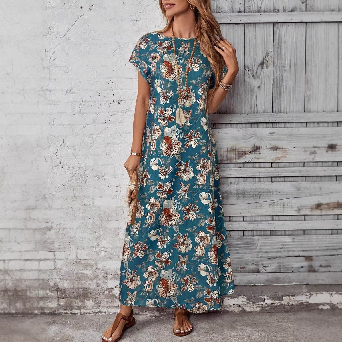 Women's Fashionable Casual Dress With Digital Print