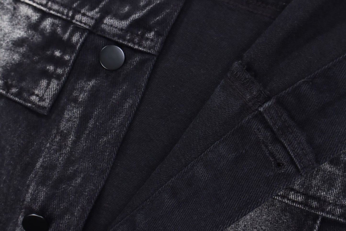 Leisure Washed And Worn Denim Jacket Coat
