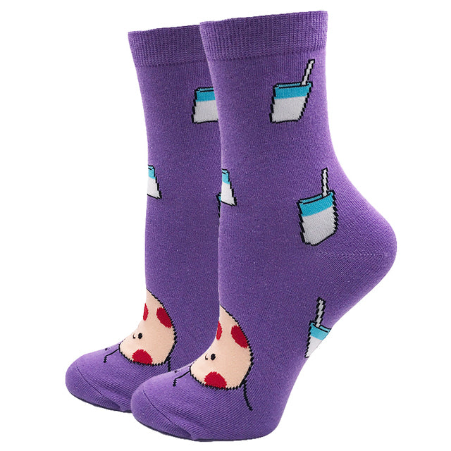 Women's Casual Fashion Simple Jacquard Socks
