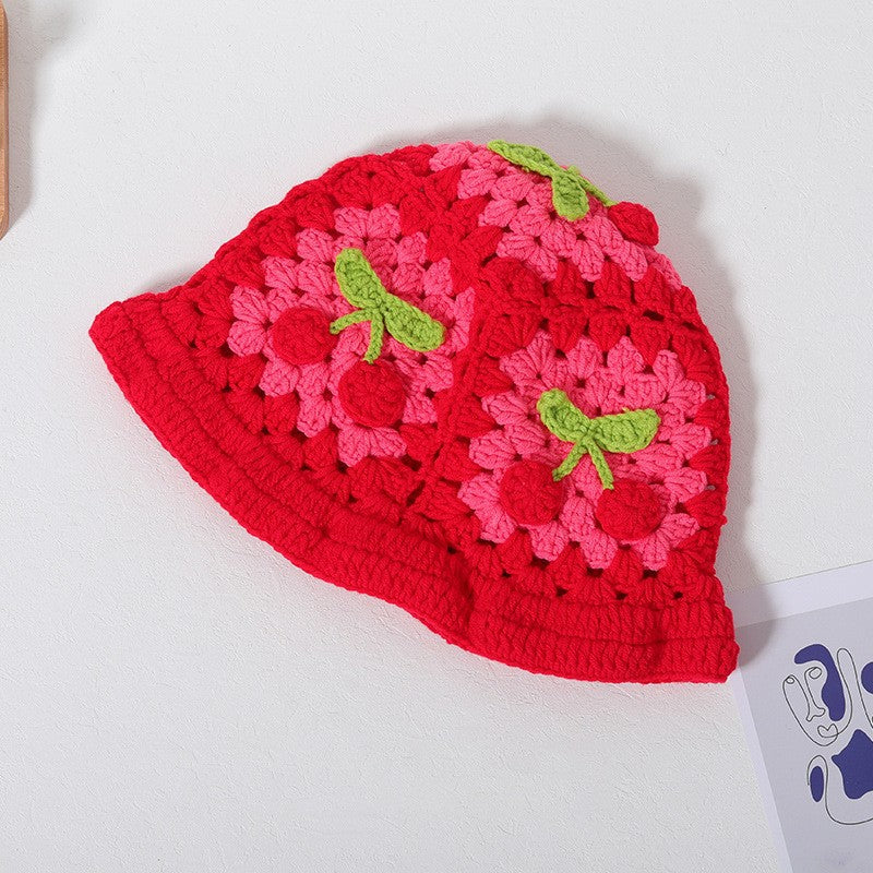 Handmade Woven Head-wrapping Hat Hollow Retro Artistic