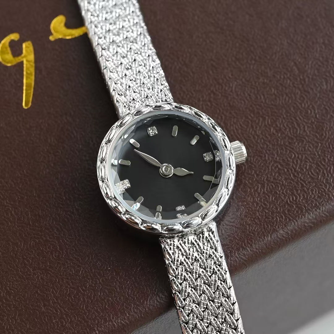 Niche, Light-luxury Mini Vintage Mesh-link Quartz Watch
